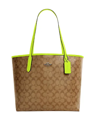 Coach City Tote In Signature Canvas