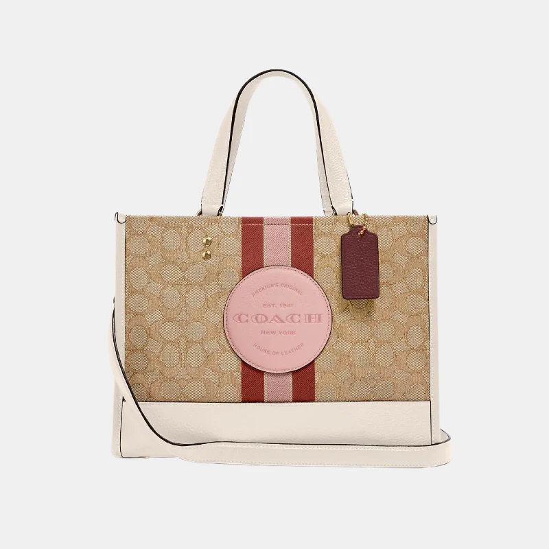 Coach Dempsey Carryall In Signature Jacquard With Stripe And Coach Patch