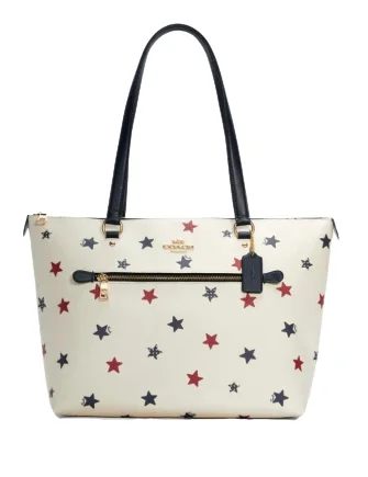 Coach Gallery Tote With Americana Star Print