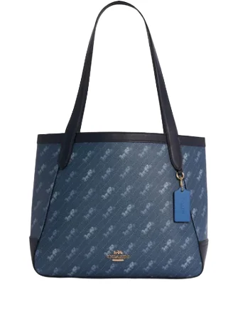 Coach Horse And Carriage Tote With Horse And Carriage Dot Print