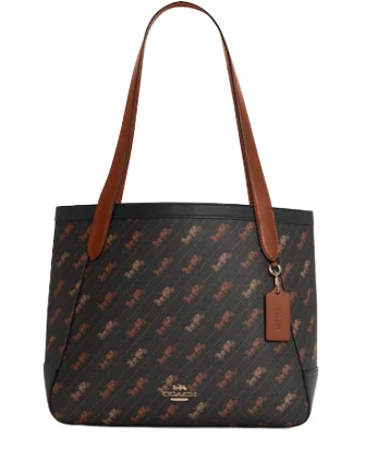 Coach Horse And Carriage Tote With Horse And Carriage Dot Print