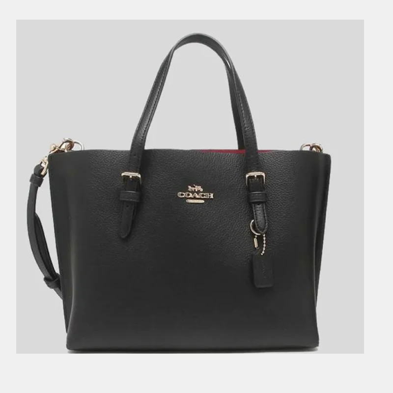 Coach Mollie Tote 25 Black True Red