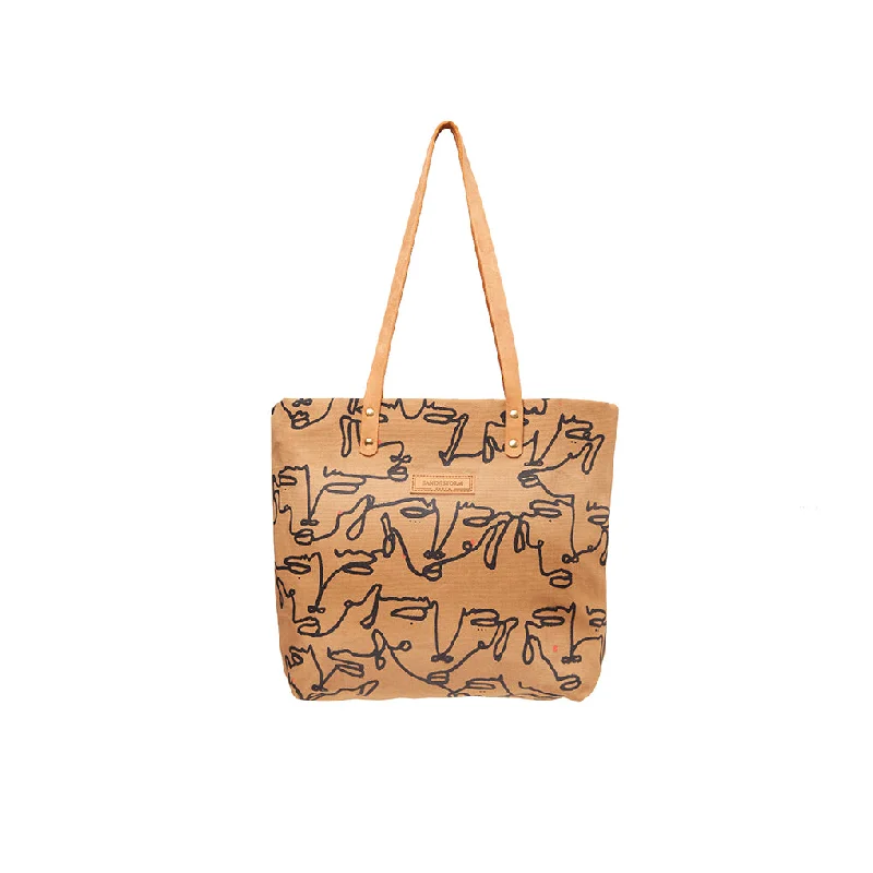 Lightweight Bags For Senior Travelers 'Repeat Face' Dorothy Tote x EndoSquared
