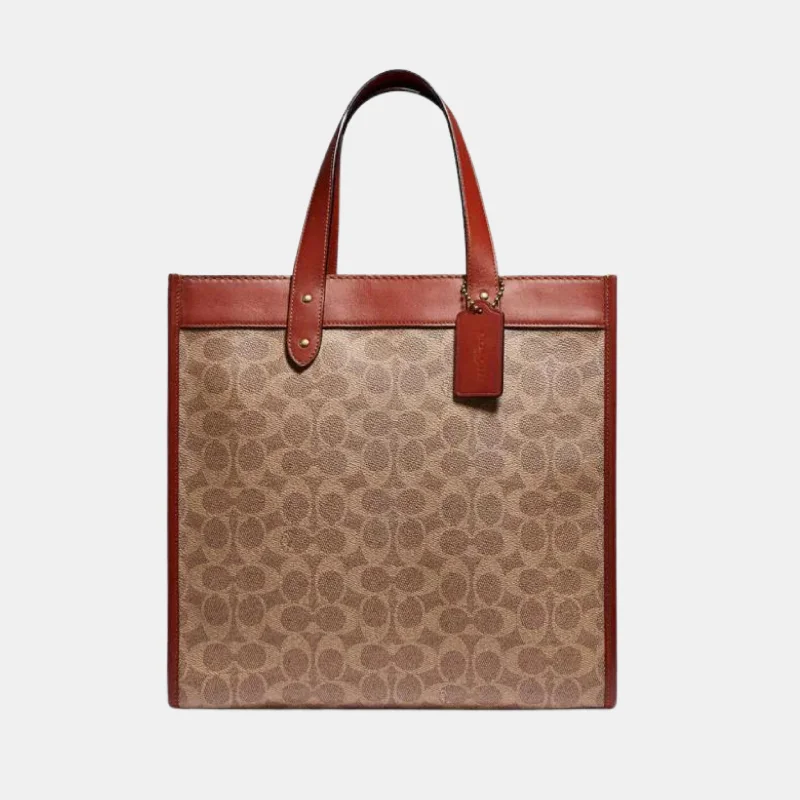 COACH FIELD TOTE IN SIGNATUE CANVAS WITH HORSE AND CARRIAGE PRINT