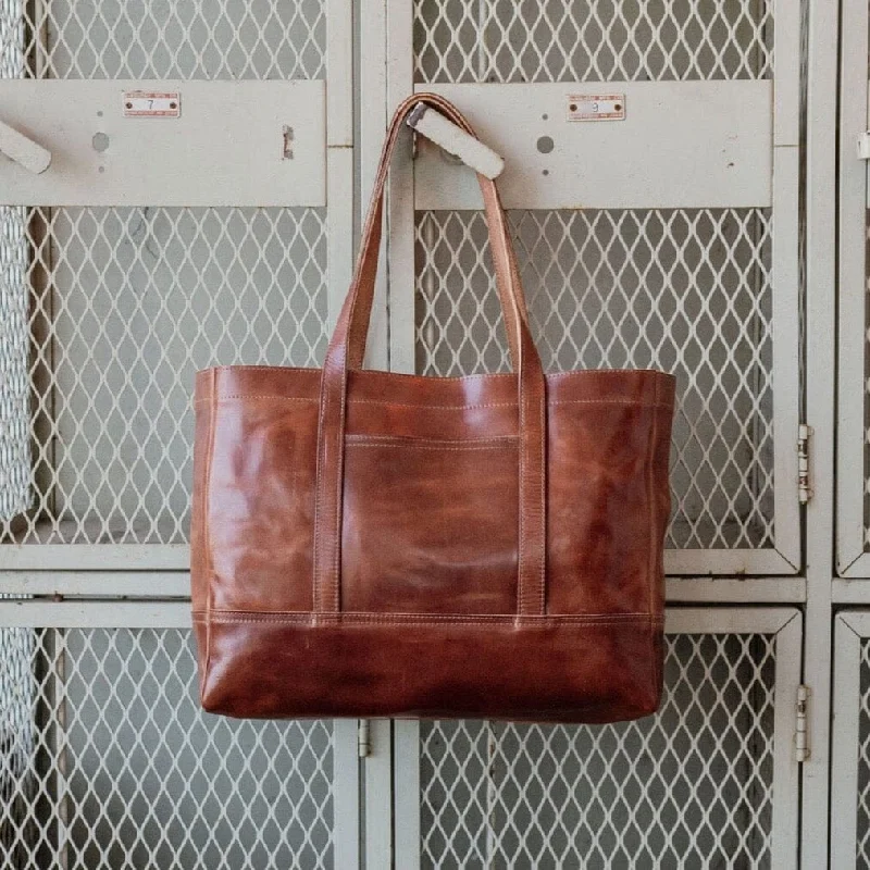 New Year Party Bag For Celebrations Gaviota Tote - Cognac