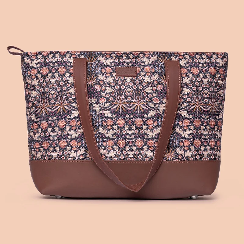 Cyber Monday Discounts On Bags Kashmir Blooms Shoulder Tote Bag