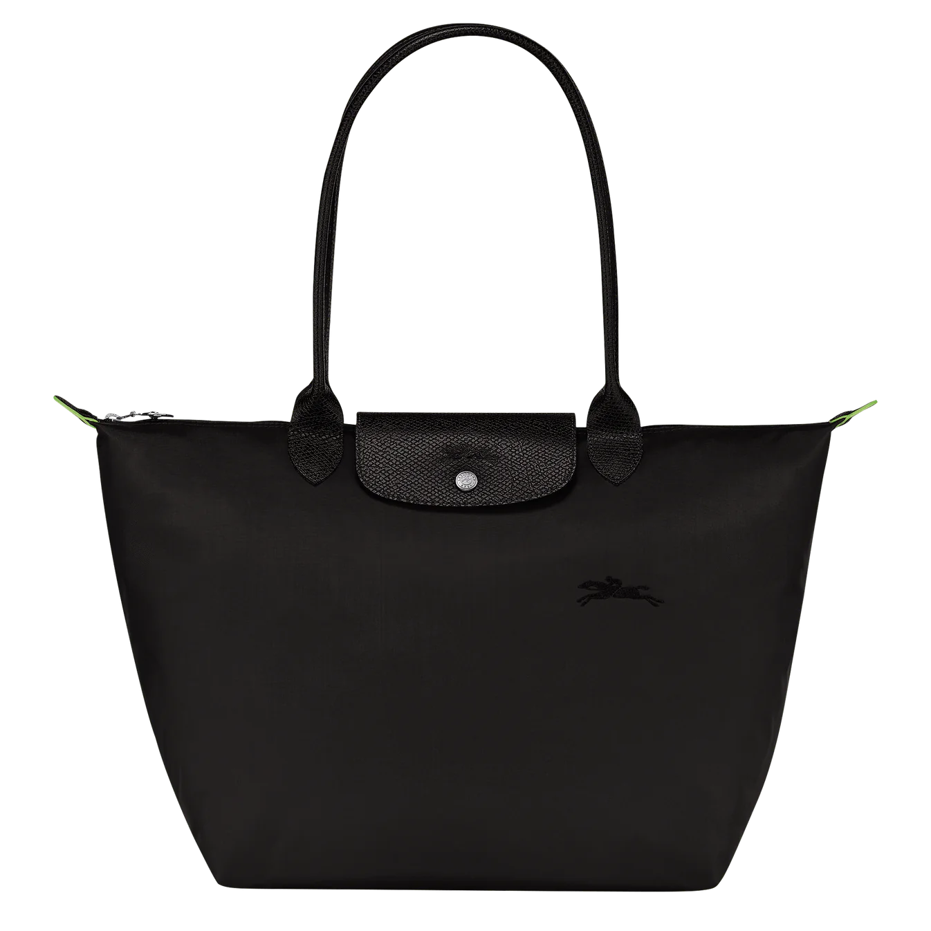 Longchamp Le Pliage Green Tote Bag Black