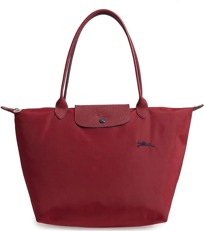 Longchamp Le Pliage Tote Burgundy Nylon