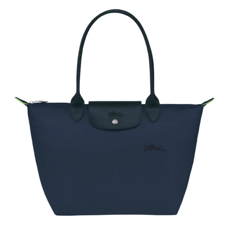 Longchamp Le Pliage Tote Green Bag Blue- Recycled Canvas