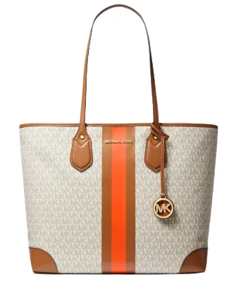 Michael Michael Kors Eva Large Logo Stripe Tote Bag