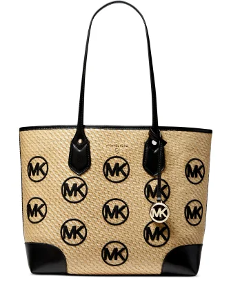 Michael Michael Kors Eva Large Woven Logo Tote