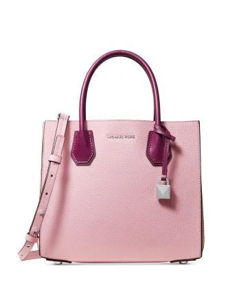 Luxury Bags On Sale Michael Michael Kors Mercer Small Colorblocked Leather Accordion Tote