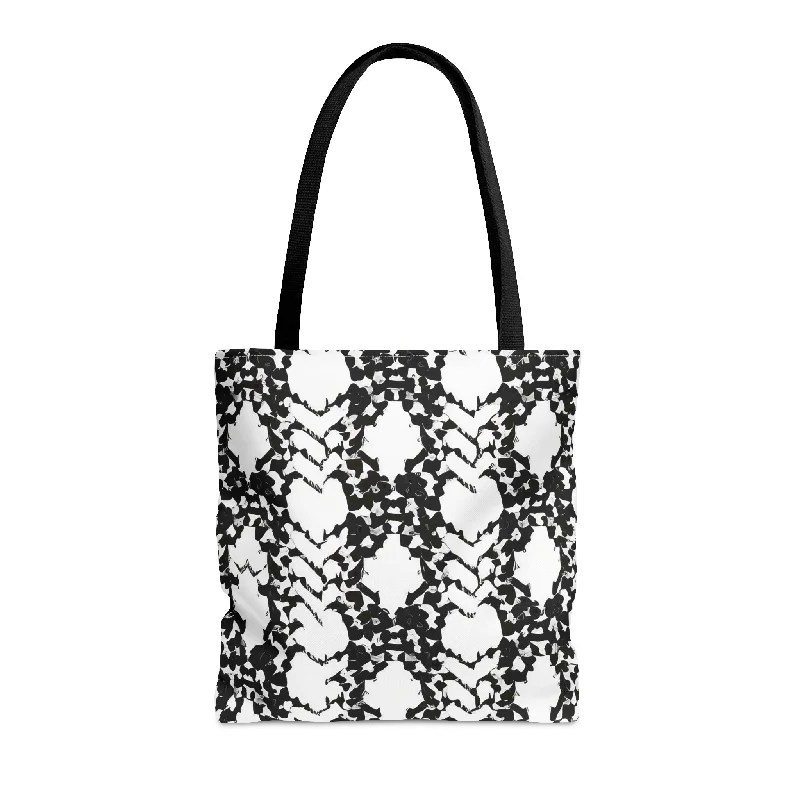 Snake-Heart Pattern Tote