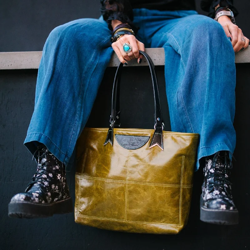 Eco-Friendly Bags With Discounts Urban Edge Collection | 9 to 5 Shoulder Tote | Olive Leaf