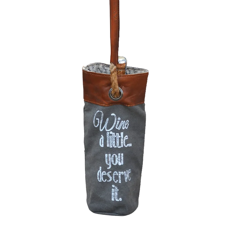 Wine alittle, You Deserve it Wine Tote