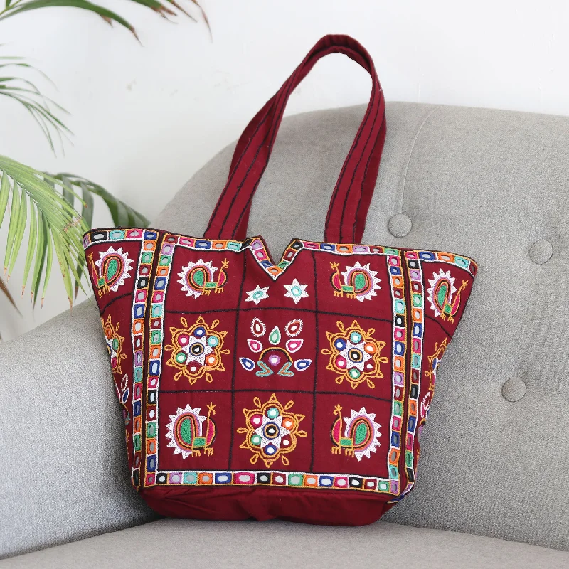 Designer-Inspired Bags At Budget-Friendly Prices Artisan Crafted Embroidered Indian Shoulder Bag - Gujarat Celebrations