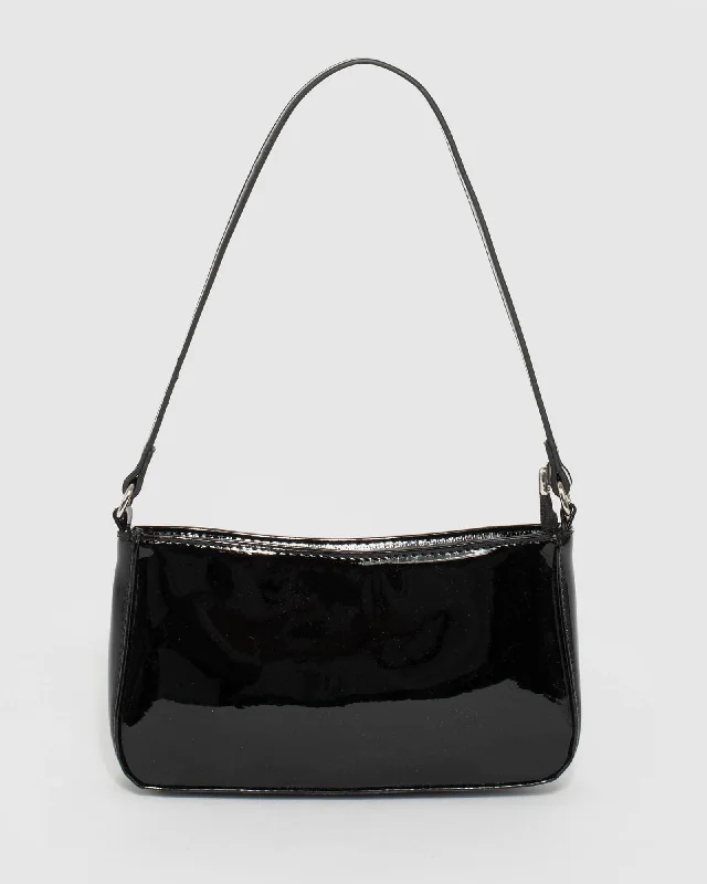 Minimalist Leather Bag For Modern Aesthetics Black Frankie Shoulder Bag