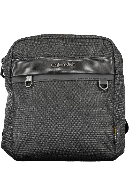 Discounted Designer Bags For Clearance Sale Calvin Klein Black Polyester Men Shoulder Bag
