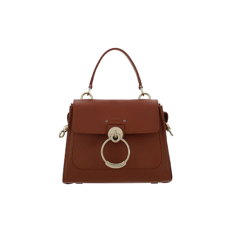 Edgy Bags For Bold And Daring Fashionistas Chloé Elegant Sepia Brown Calfskin Shoulder Handbag