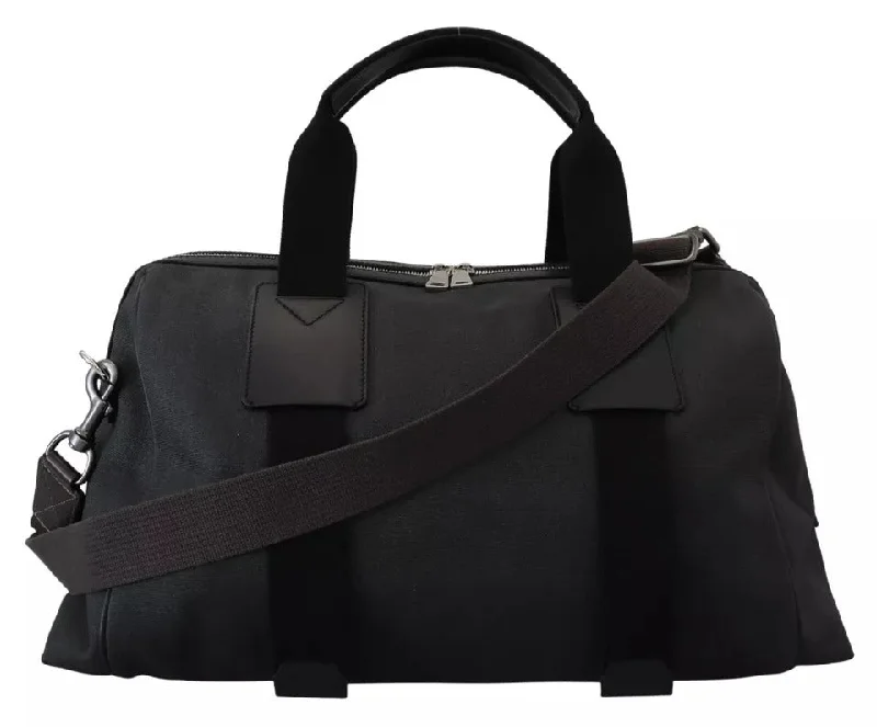 Limited Edition Bags For Collectors Dolce & Gabbana Black Gray Holdall Tote Men Hand Shoulder Bag
