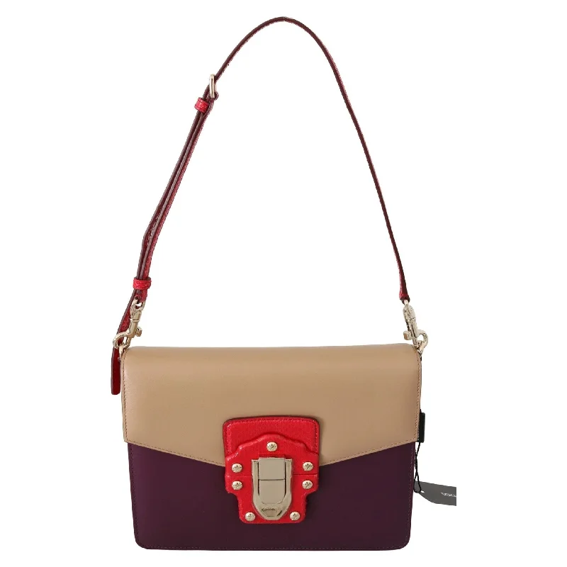 Luxury Bags With Premium Materials And Craftsmanship Dolce & Gabbana Exquisite LUCIA Leather Shoulder Bag
