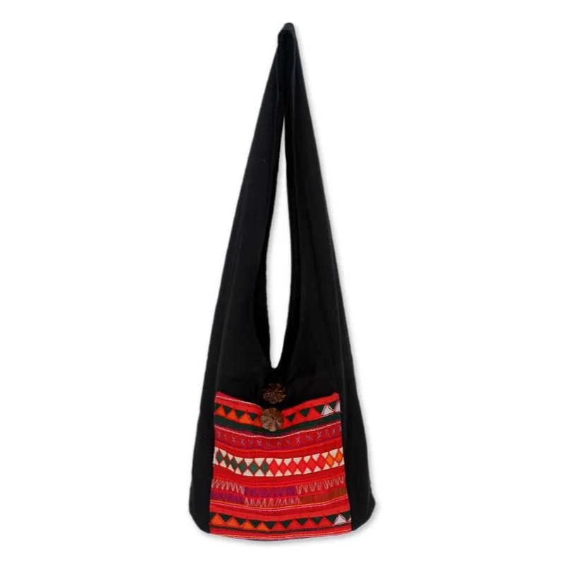 Flash Sale On Premium Bags Handcrafted Cotton Shoulder Bag  - Akha Dreams