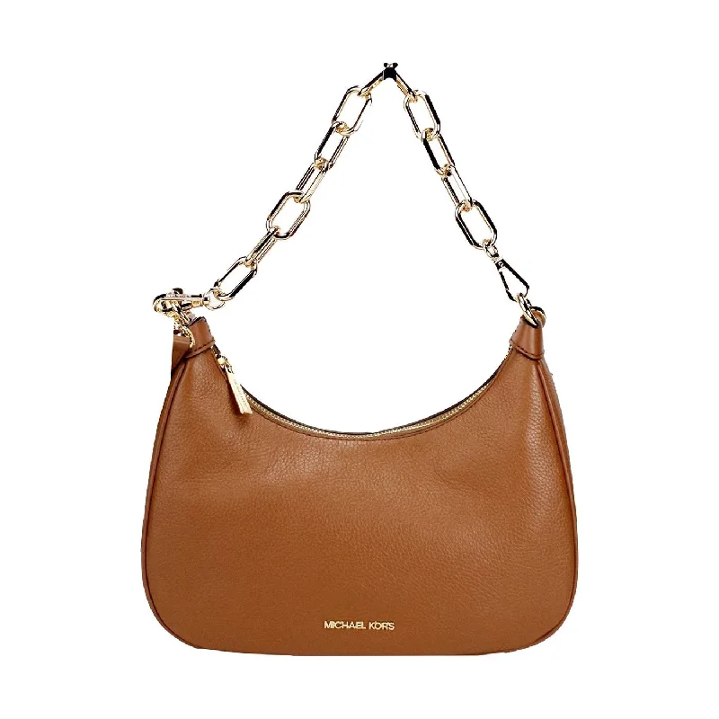 Stylish Bags With Discounts Michael Kors Cora Large Luggage Zip Pouchette Chain Shoulder Crossbody Bag