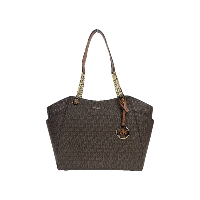 Bag Deals Michael Kors Jet Set Large Chain Brown Shoulder Tote Bag