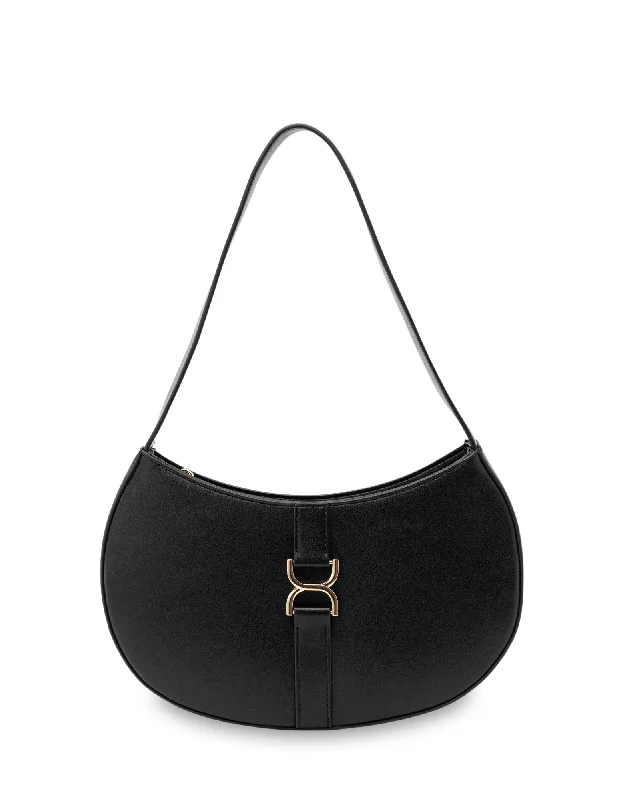 Bag For Luxury Lovers Mocha Paloma Shoulder Bag- Black