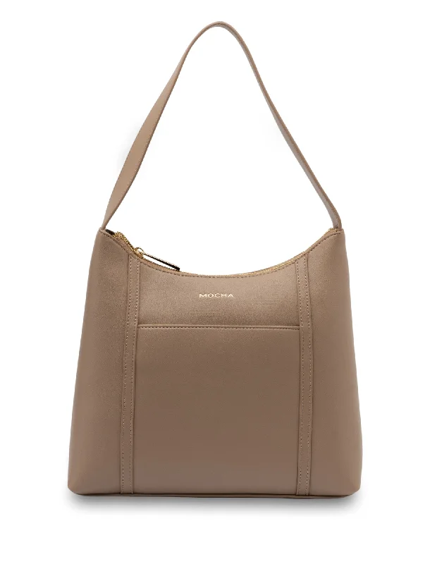 Bags For Outdoor Adventures Mocha Stella Shoulder Bag- Almond