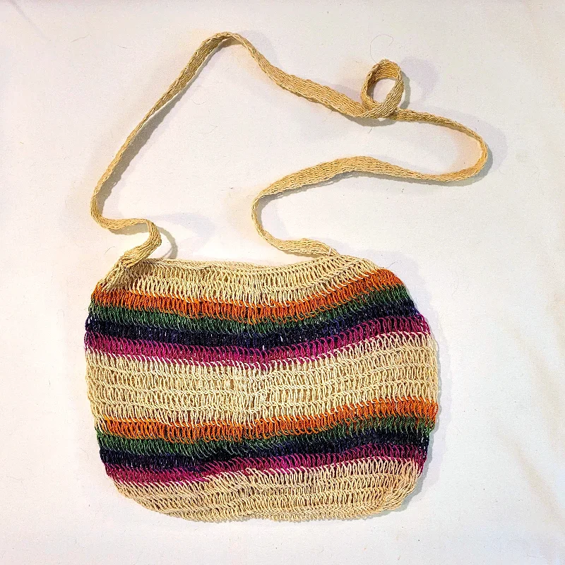 Orange, green, purple and pink stripes (13 x 9.5")