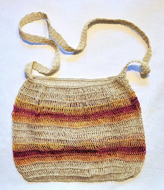 Yellow, pink and orange stripes (14 x 10.5")