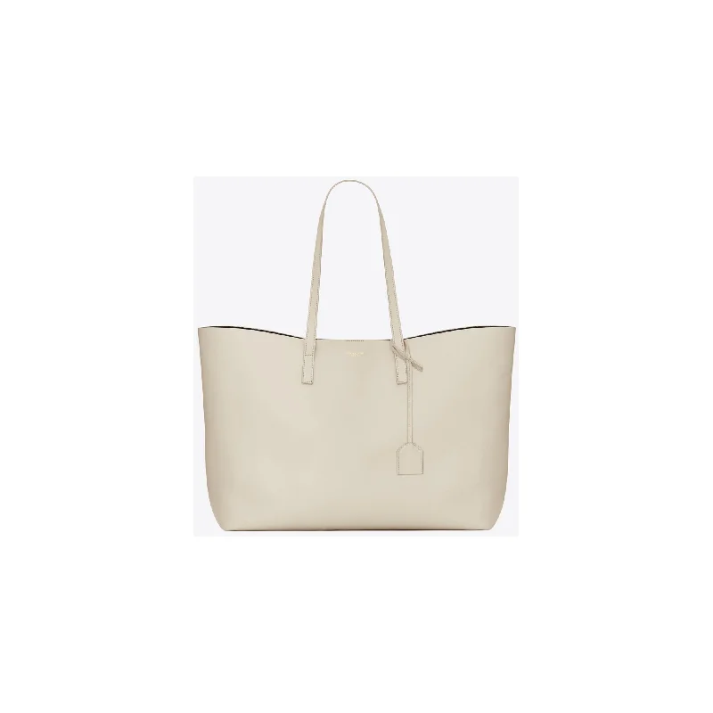 Bags For Personalized Gifts Saint Laurent White Calf Leather Tote Shoulder Bag
