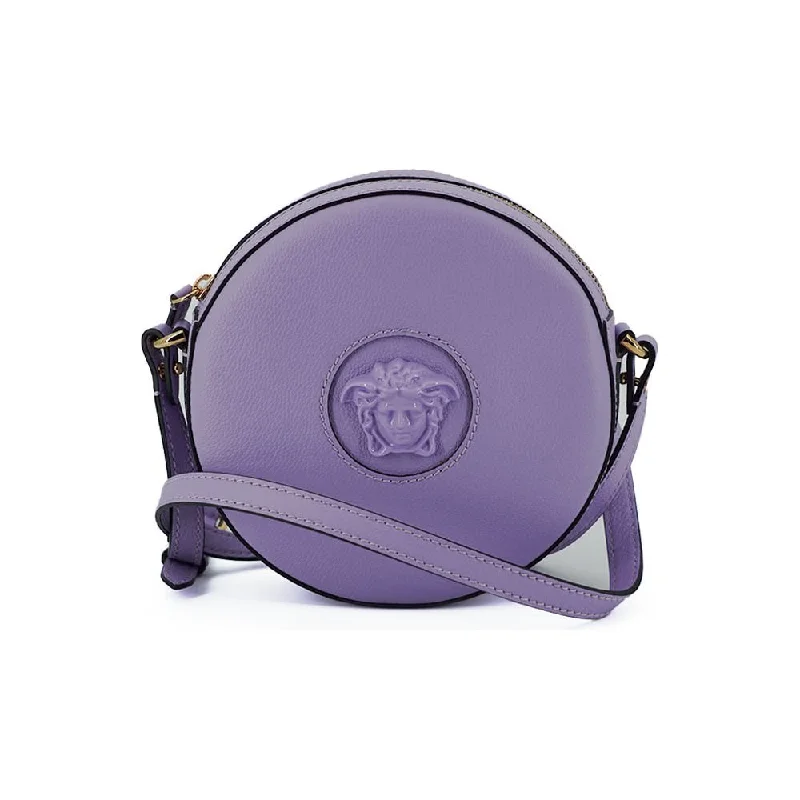 Senior Travelers Versace Elegant Purple Round Shoulder Bag