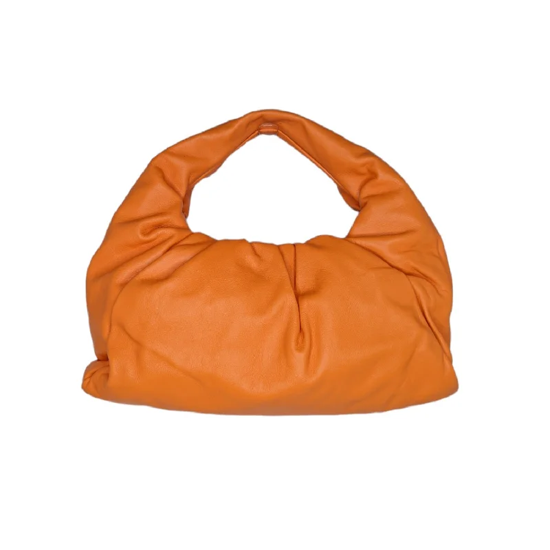 Bottega Veneta Light Orange Calfskin The Shoulder Pouch