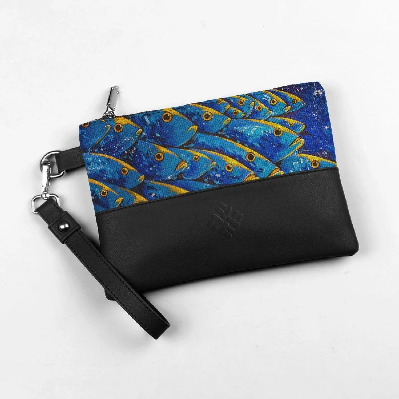 Black Toiletry Pouch Fish