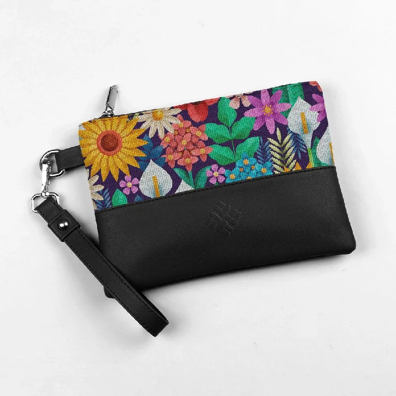 Black Toiletry Pouch Garden