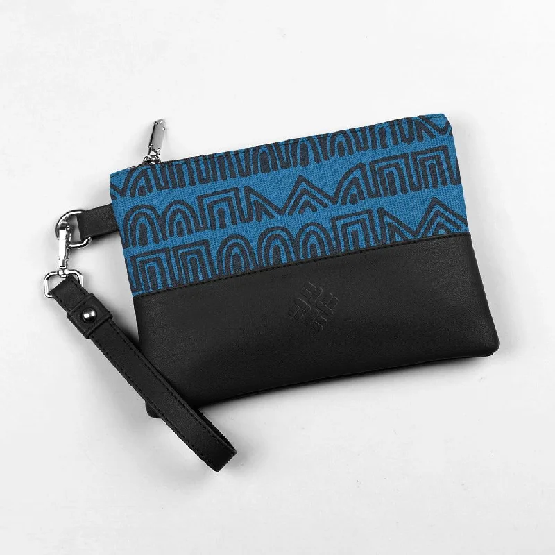 Black Toiletry Pouch Handmade Tribal