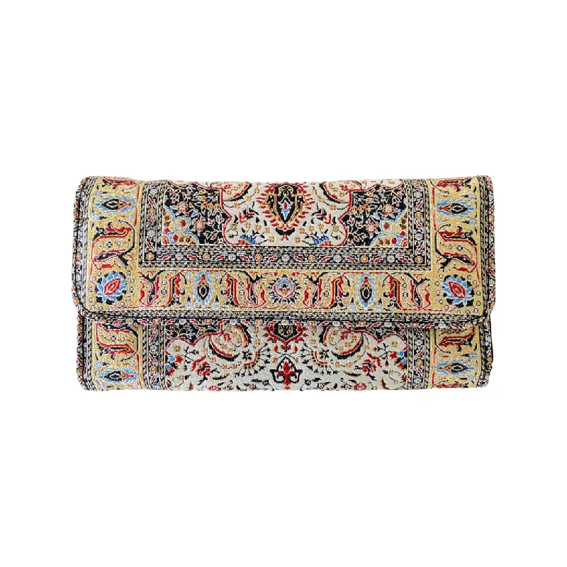 Motif Turkish Clutch - Carpet Pattern Wallet - Embroidered wallet