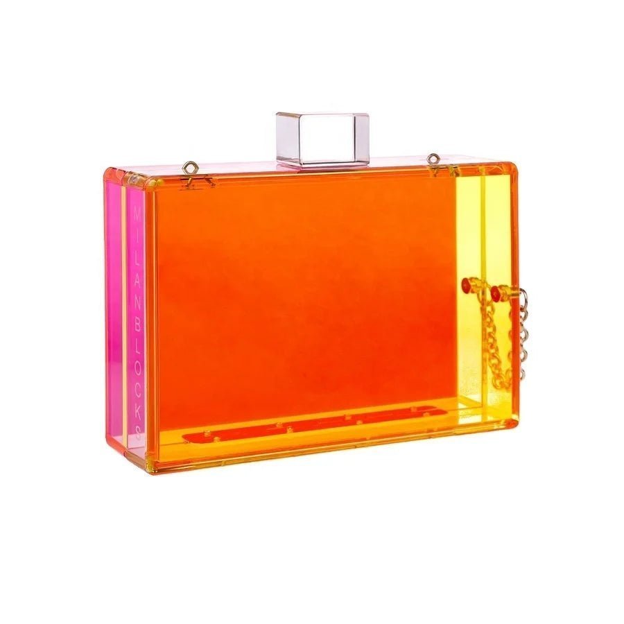 Colored Lucite Acrylic Clutch