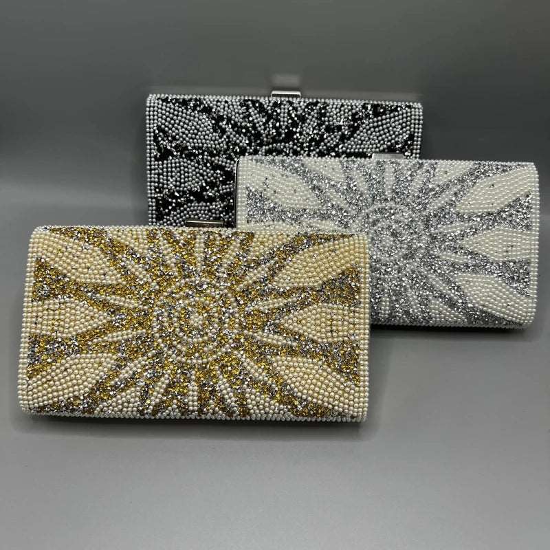 Crystal Sunburst Clutch