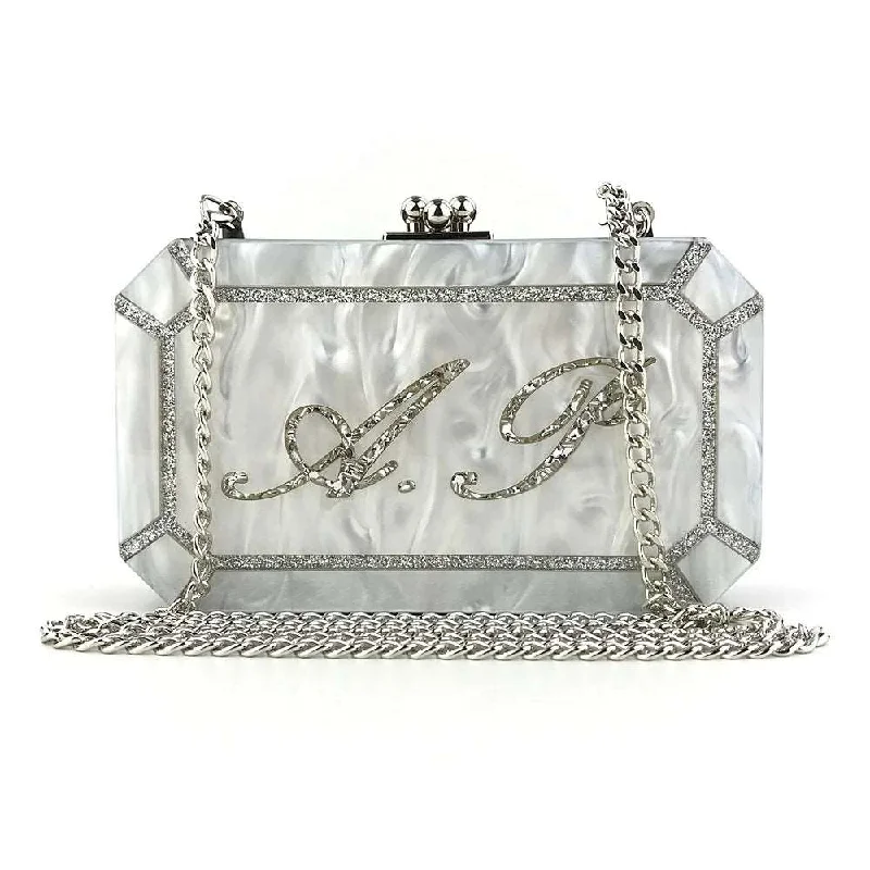 Custom Crystal Acrylic Clutch