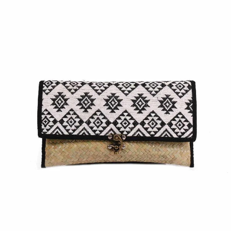 Diamond Rattan Embroidered Clutch - Thailand