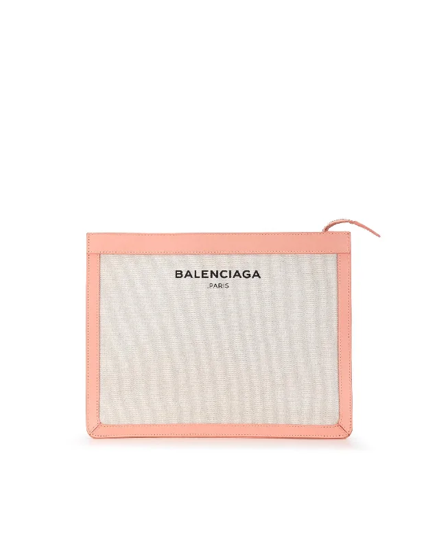 Balenciaga Everyday Clutch Pink