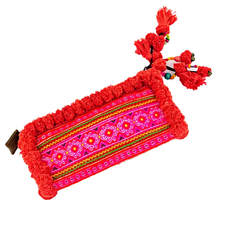 PomPom Vintage Hmong Clutch - Thailand