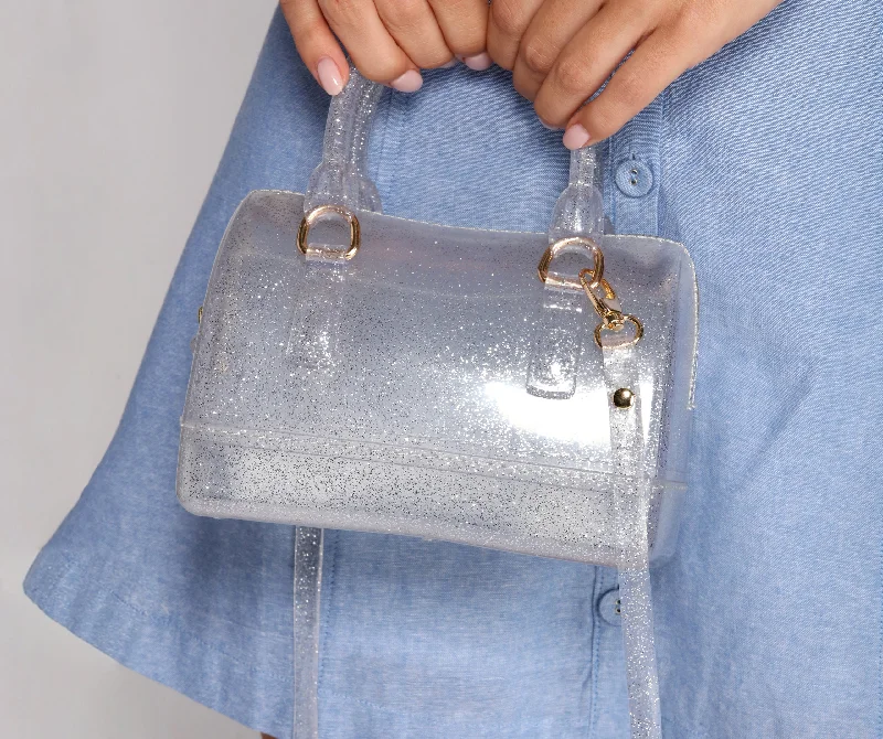 Roll With It Glitter Bowler Bag