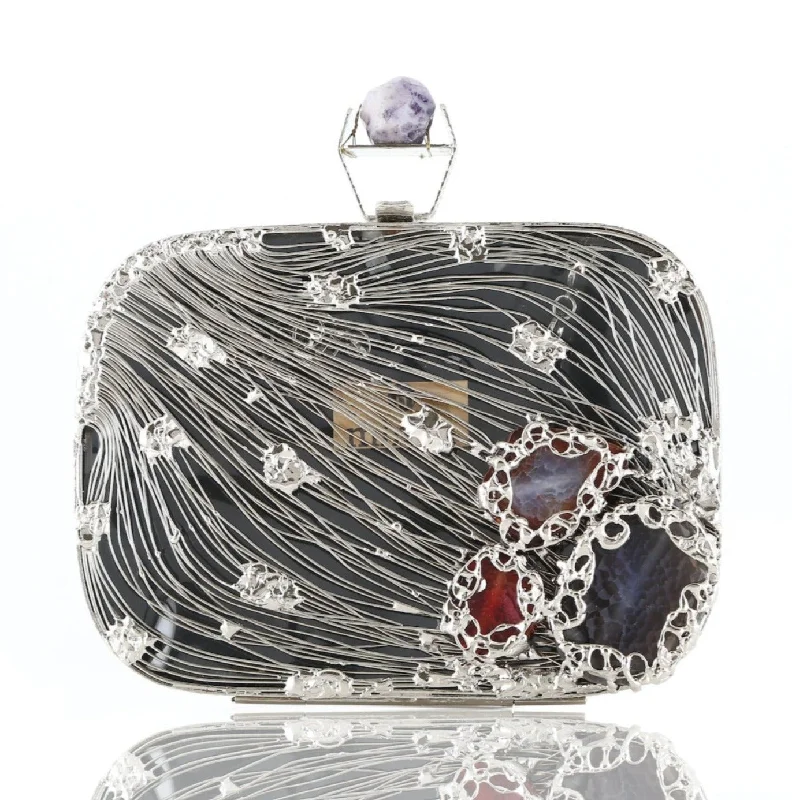 Versatile Bags That Suit Any Outfit Or Event Veil Silver Clutch - Women's clutch bag