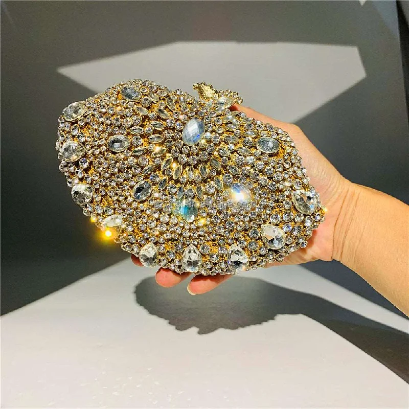 Yellow Crystal Clutch