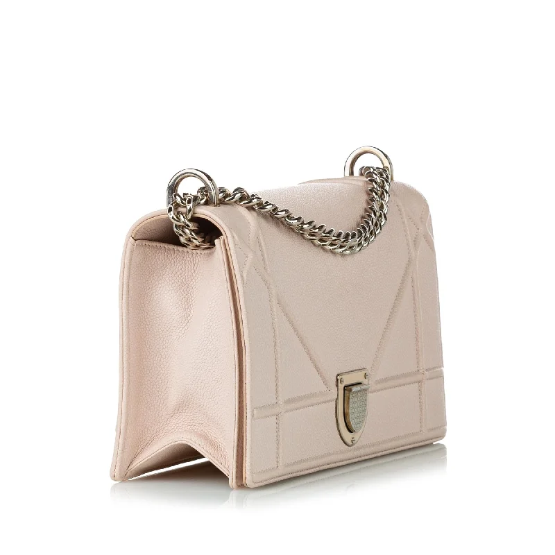 Vintage Bags For Retro And Classic Fashion Lovers Dior Diorama Leather Crossbody Bag (SHG-30892)