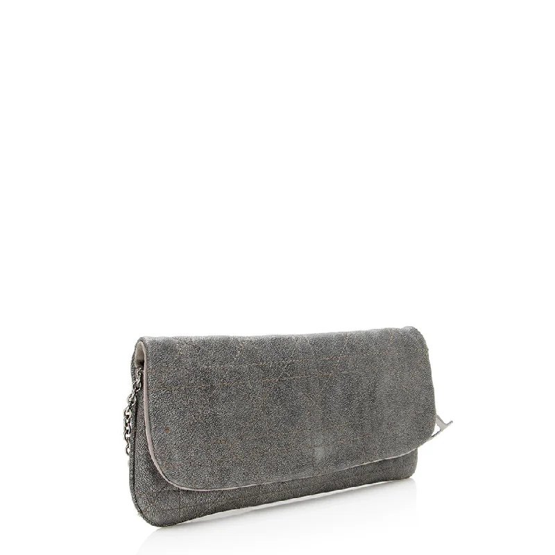 Affordable Handbags Dior Metallic Calfskin Lady Dior Pouch Crossbody Bag (SHF-19229)